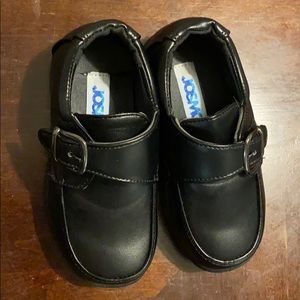 Boy toddler dress shoes size 6 Black